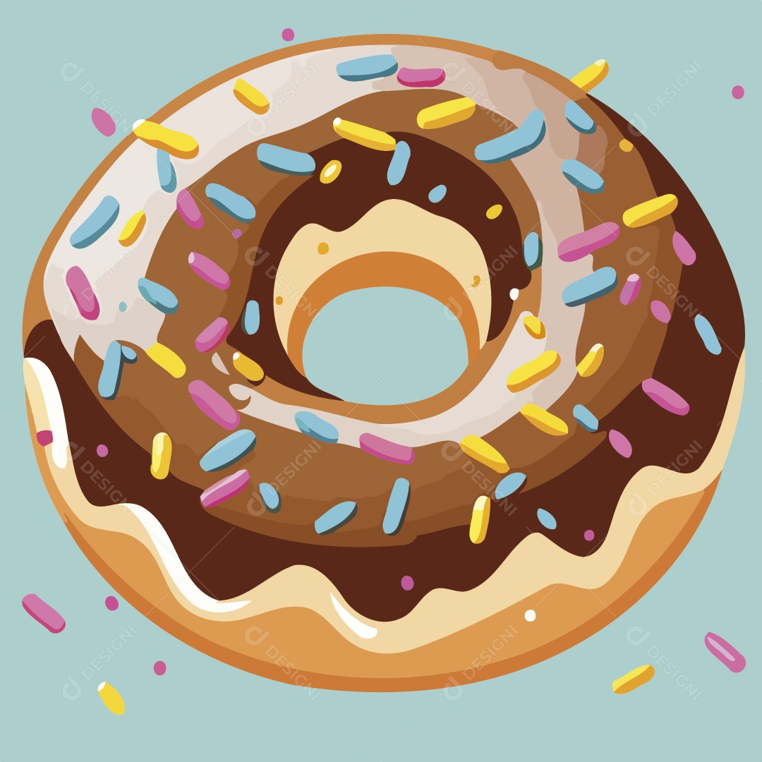 Rosquinha Ilustração Vetor EPS