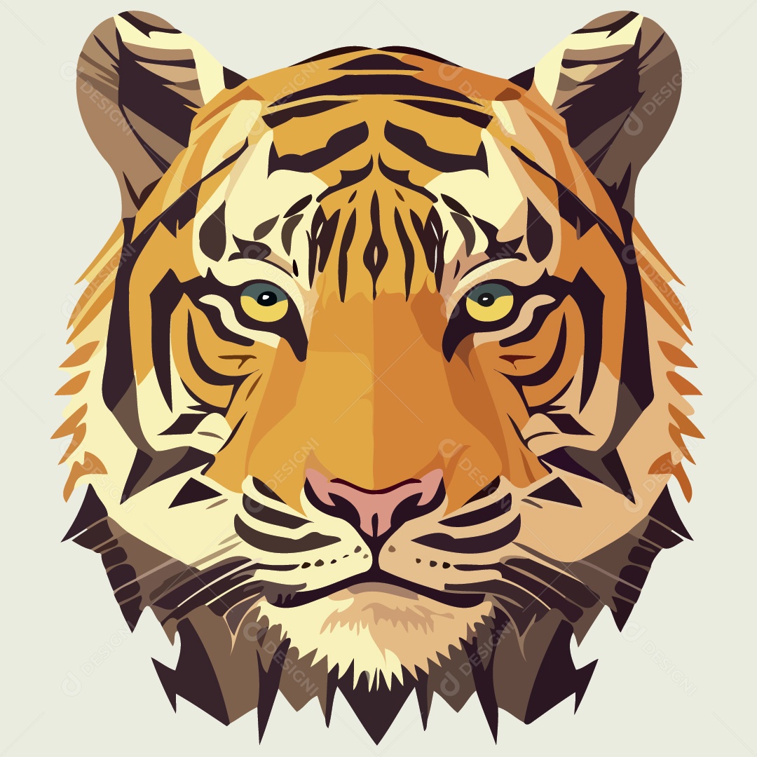 Tigre Ilustração Vetor EPS