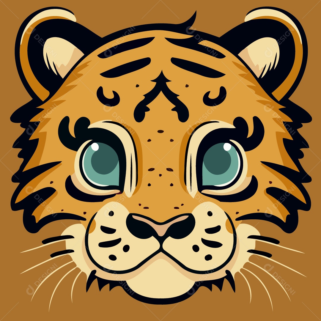 Tigre Ilustração Vetor EPS