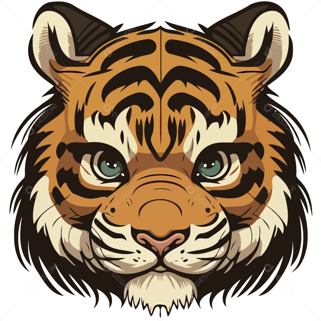 Tigre Ilustração Vetor EPS