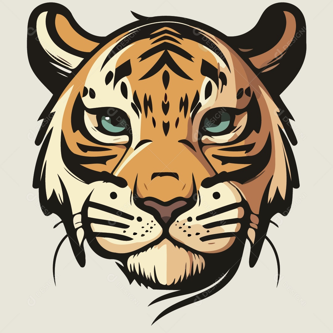 Tigre Ilustração Vetor EPS