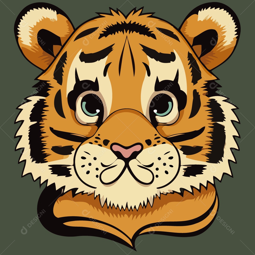 Tigre Ilustração Vetor EPS
