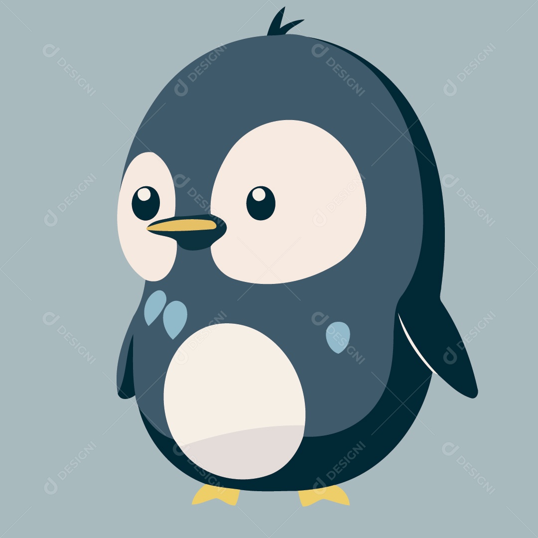 Pinguim Ilustração Vetor EPS