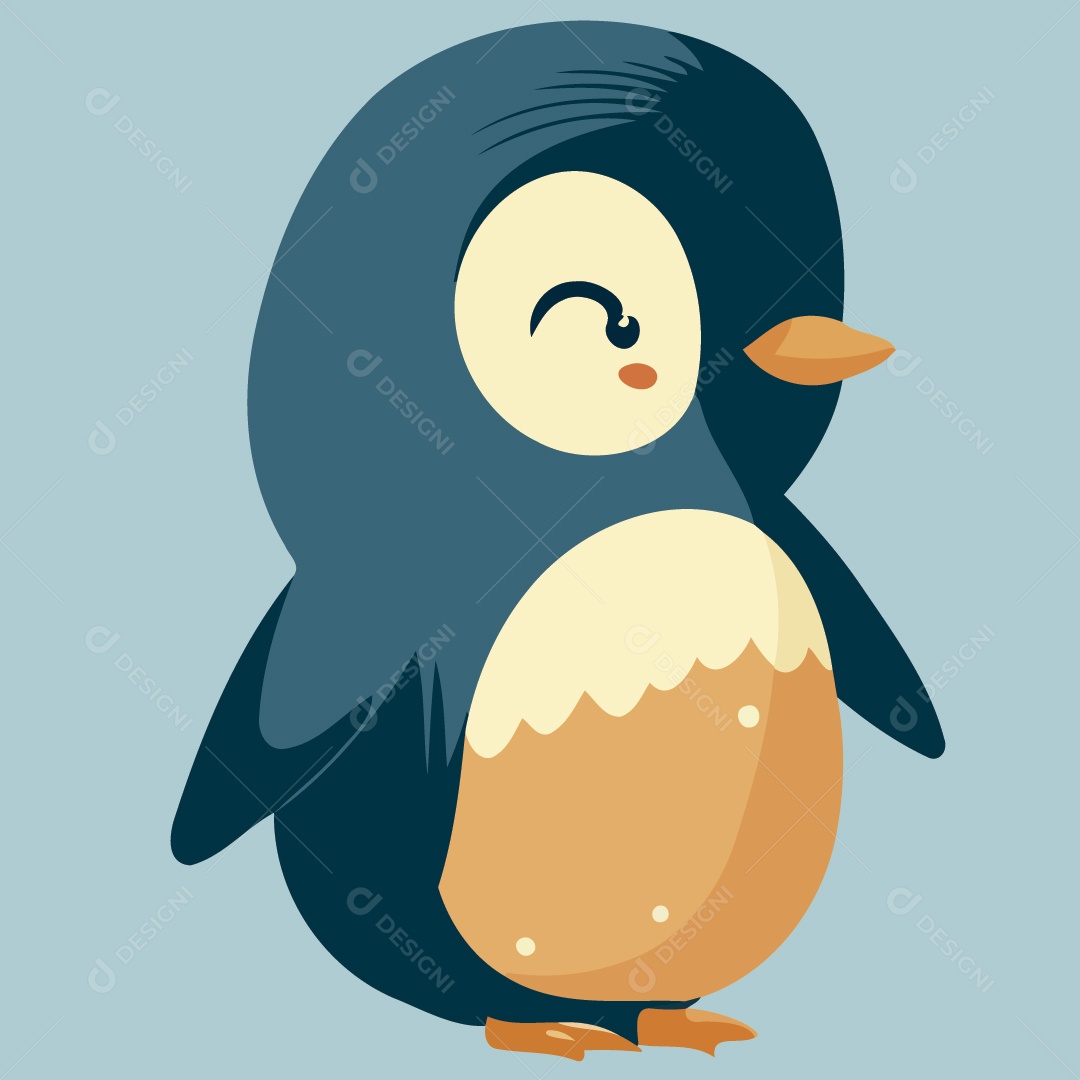 Pinguim Ilustração Vetor EPS