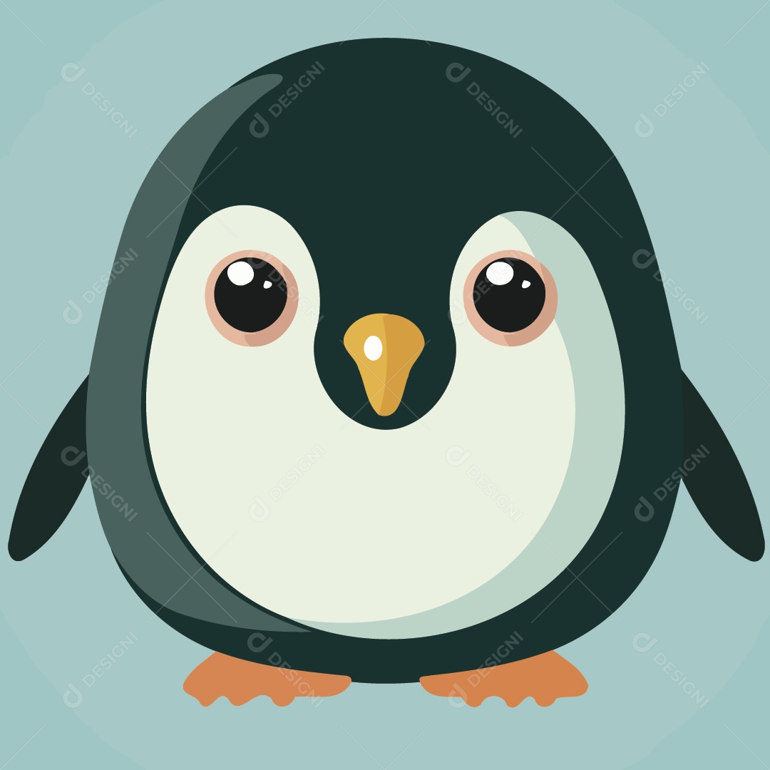 Pinguim Ilustração Vetor EPS