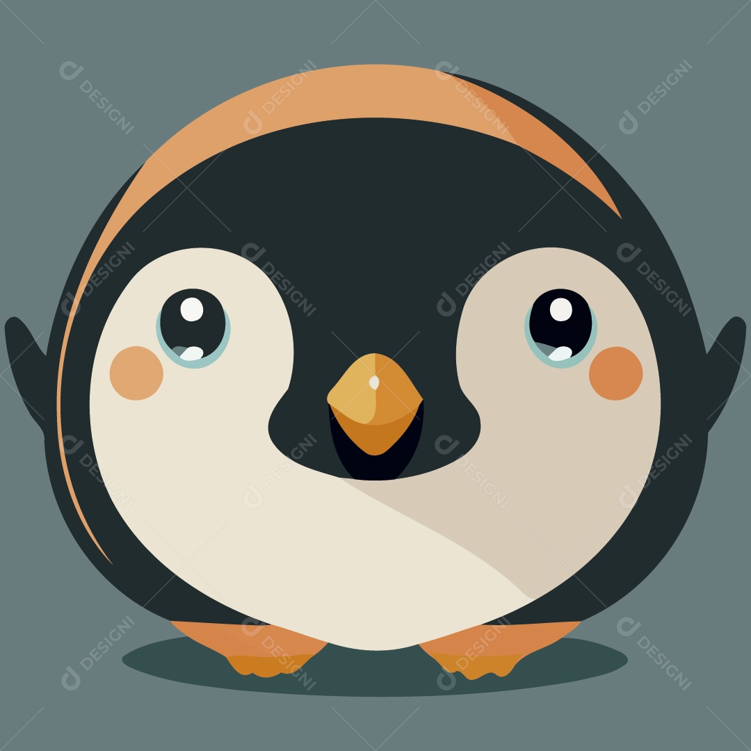Pinguim Ilustração Vetor EPS