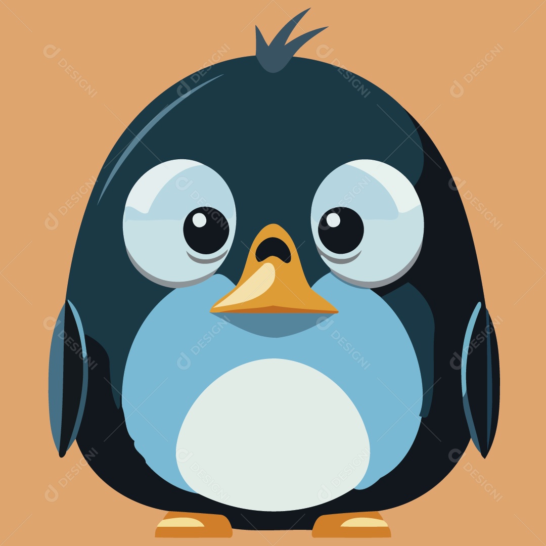 Pinguim Ilustração Vetor EPS