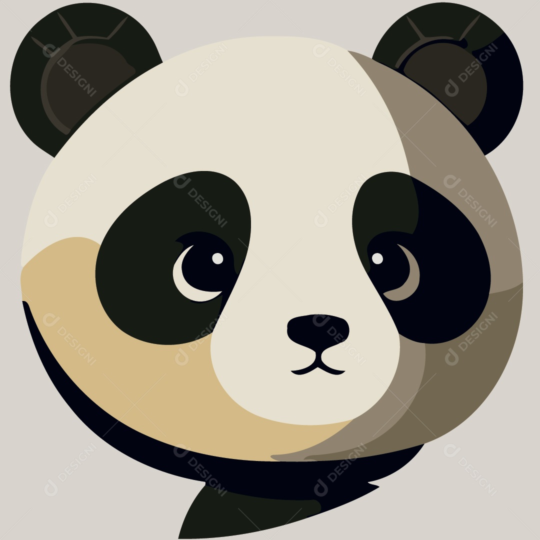 Urso Panda Ilustração Vetor EPS