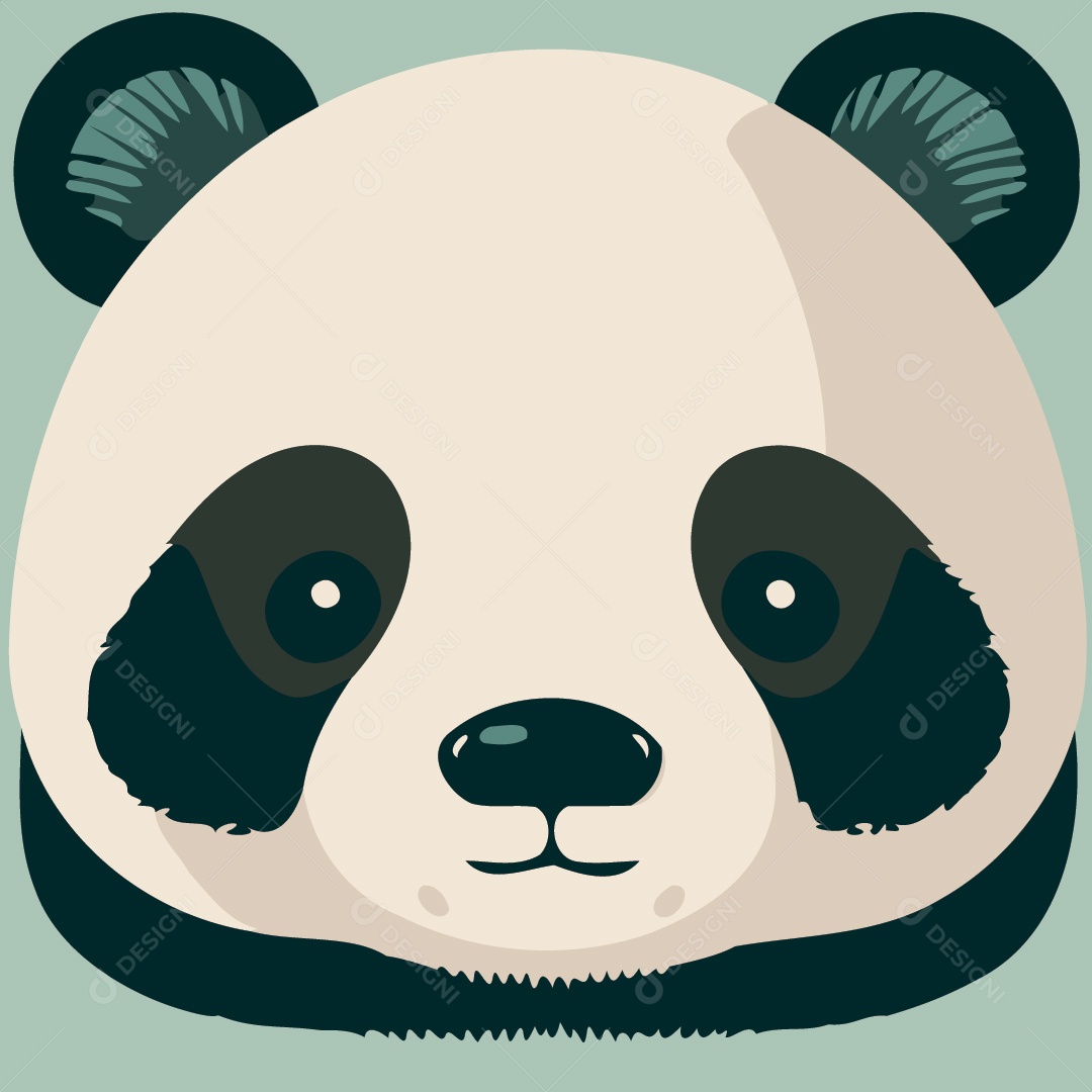 Urso Panda Ilustrações Vetor EPS