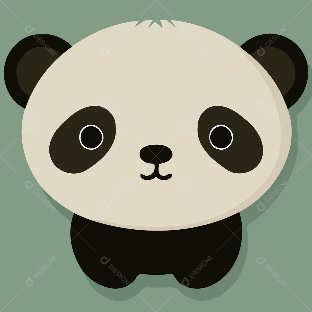 Urso Panda Ilustrações Vetor EPS