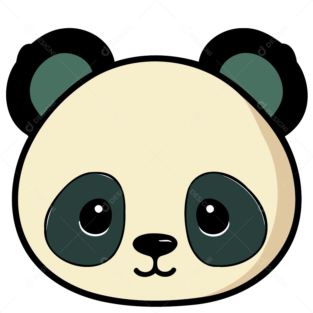 Urso Panda Ilustrações Vetor EPS