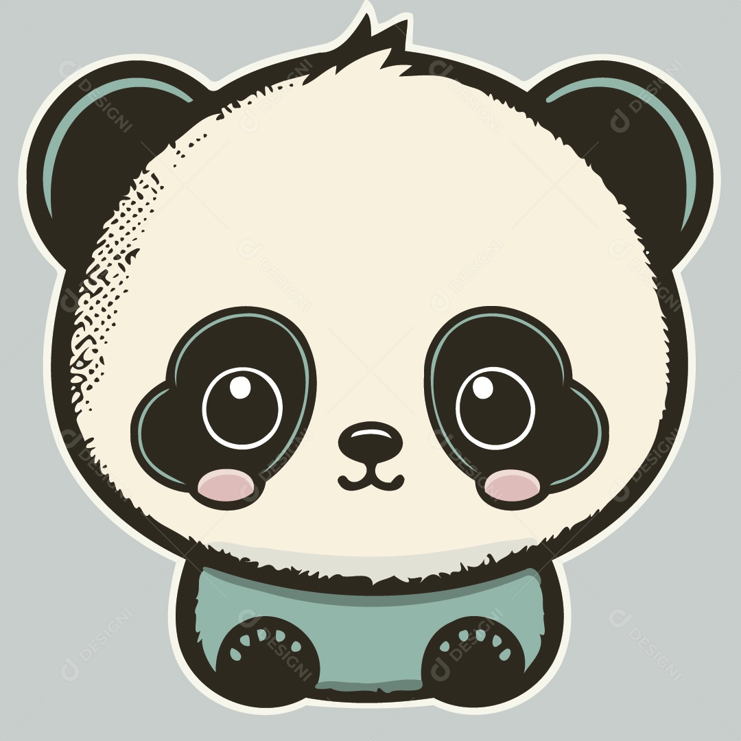 Urso Panda Ilustrações Vetor EPS