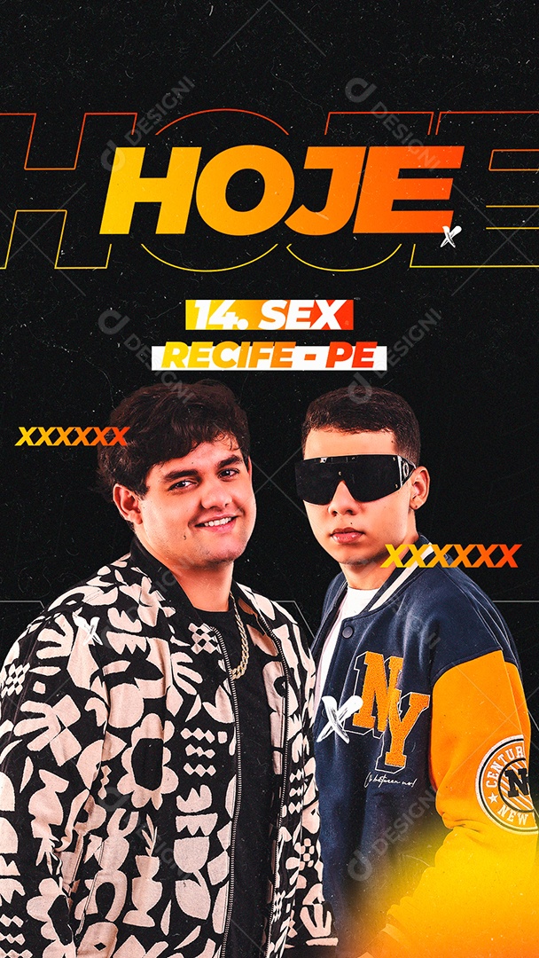 Story Hoje Flyer Social Media PSD