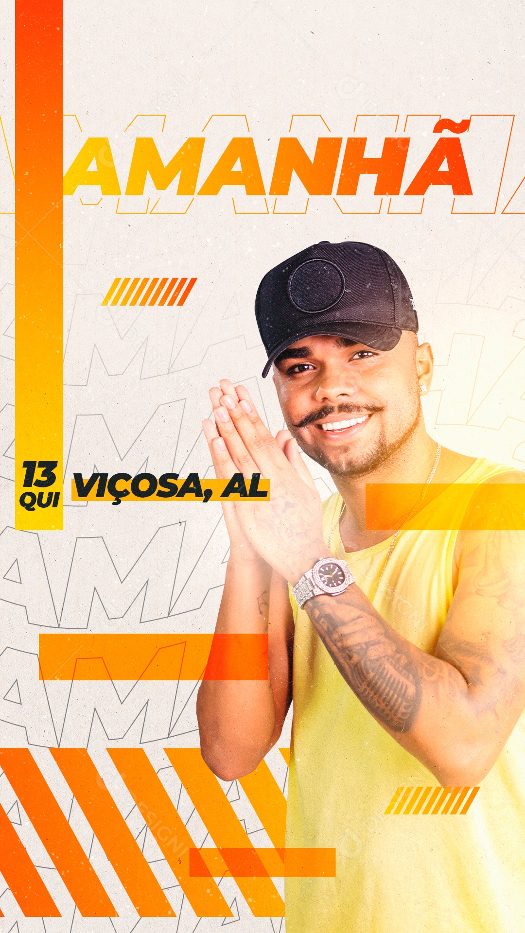 Flyer Amanhã Social Media PSD Editável