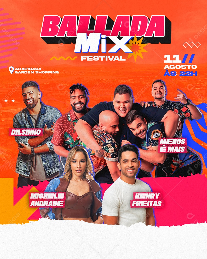 Ballada Mix Flyer Social Media PSD Editável