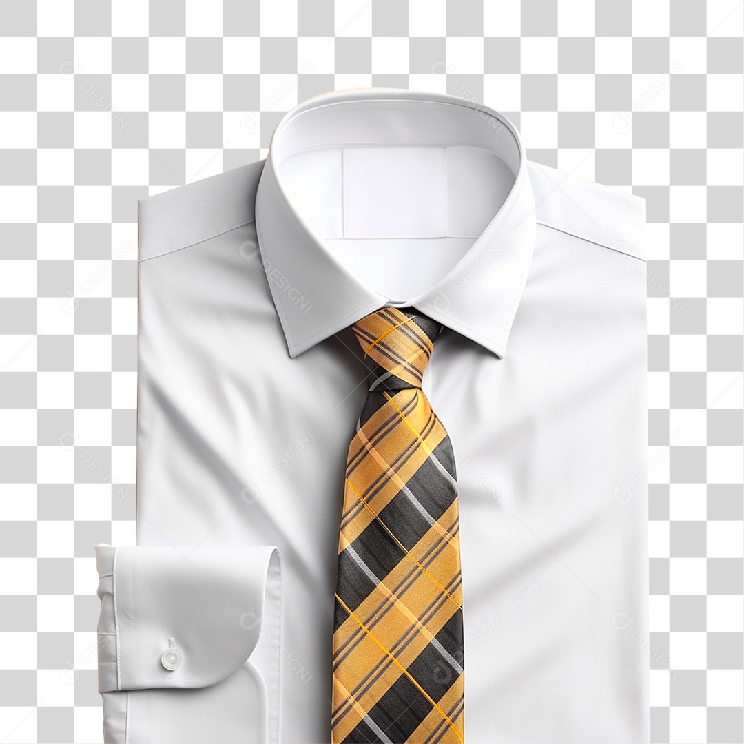 Camisa com Gravata PNG Transparente