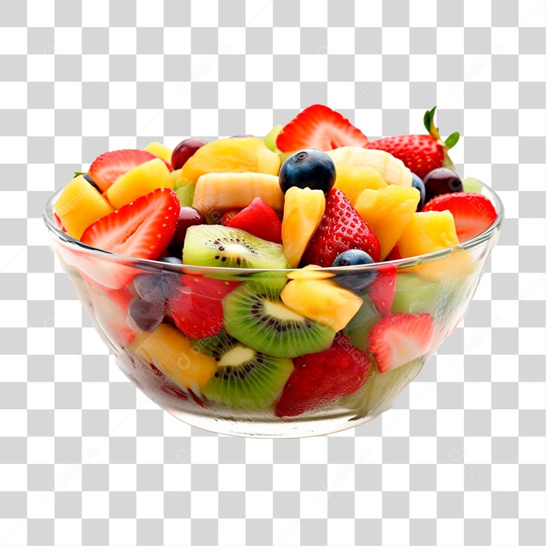 Tigela Cheia de Frutas PNG Transparente