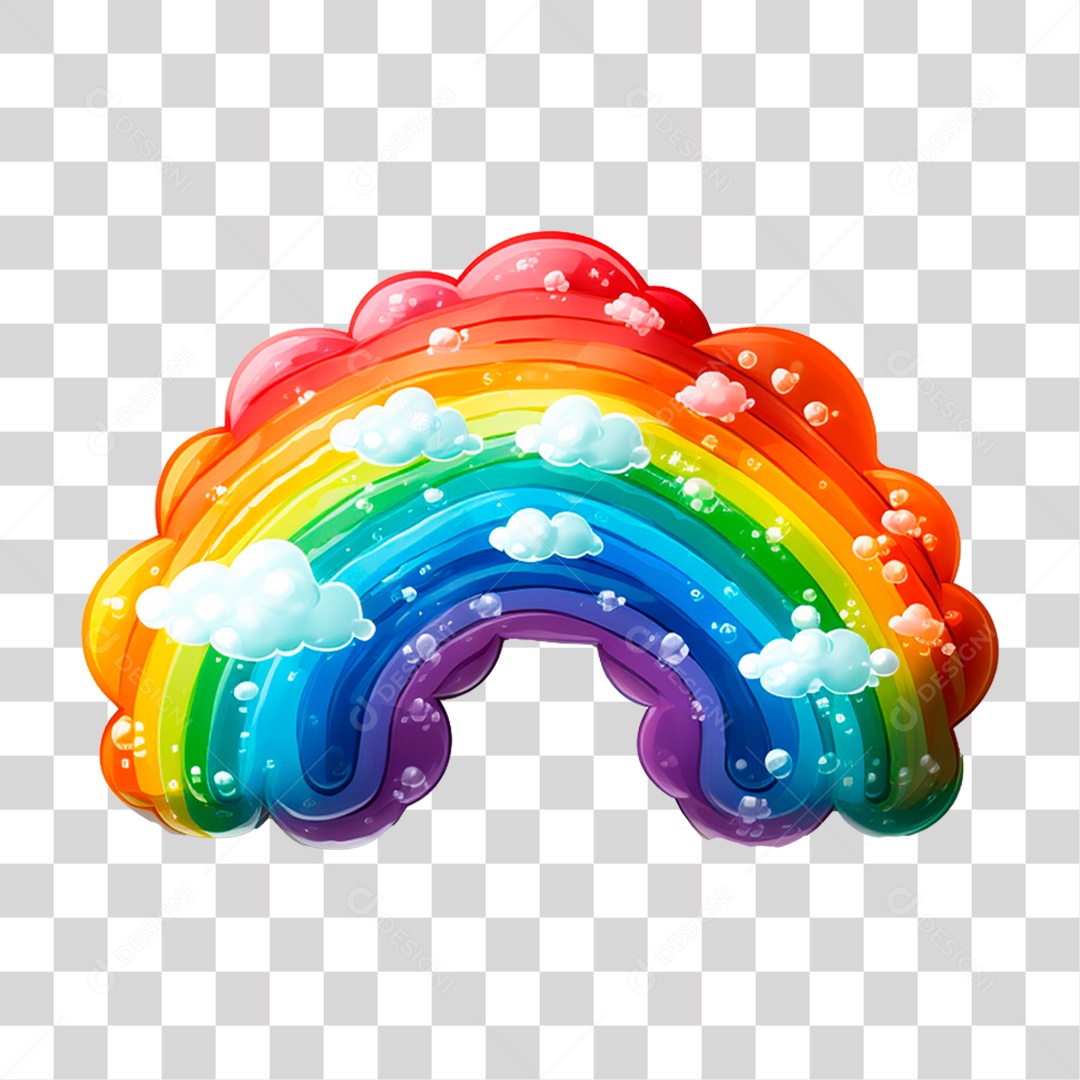 Arco-íris Colorido PNG Transparente