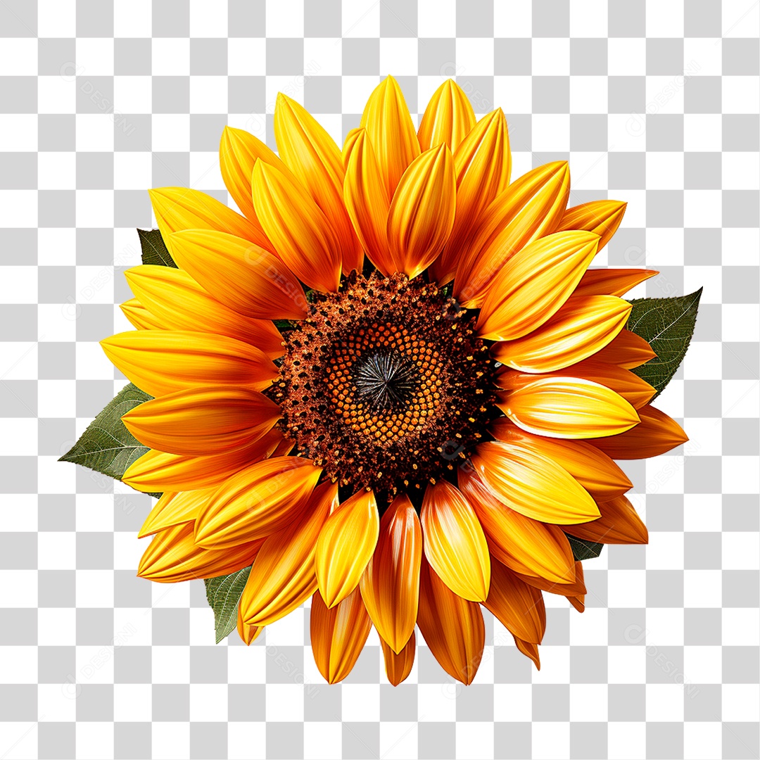 Flor Girassol PNG Transparente