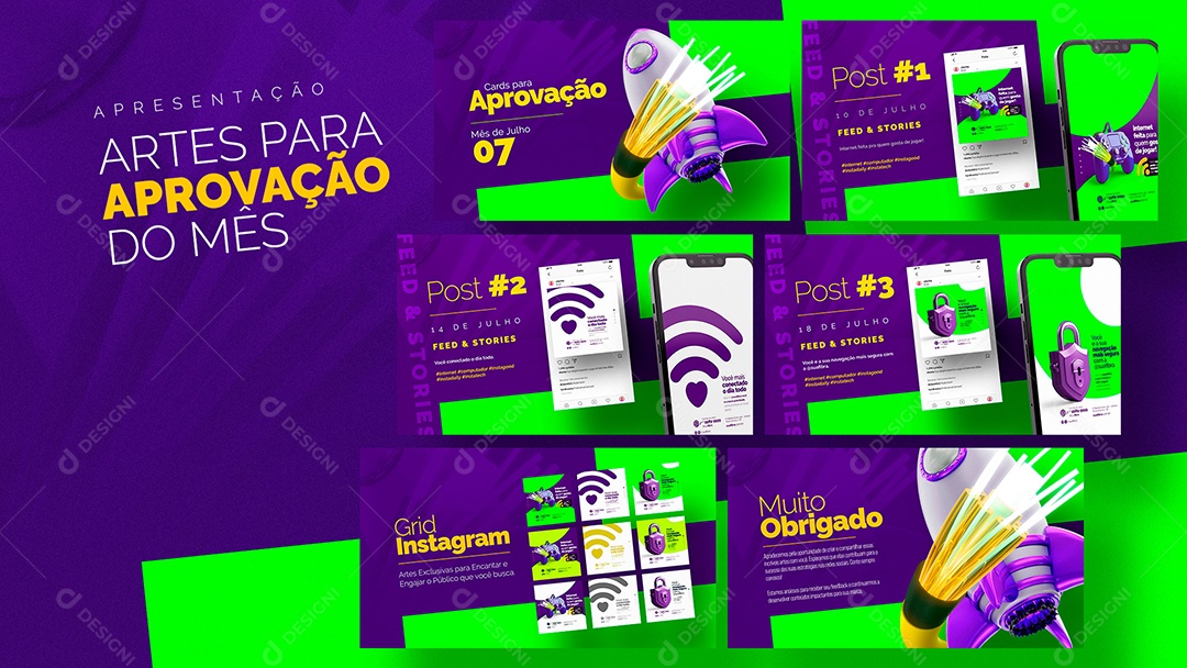 Proposta Comercial Provedor de Internet PSD Editável