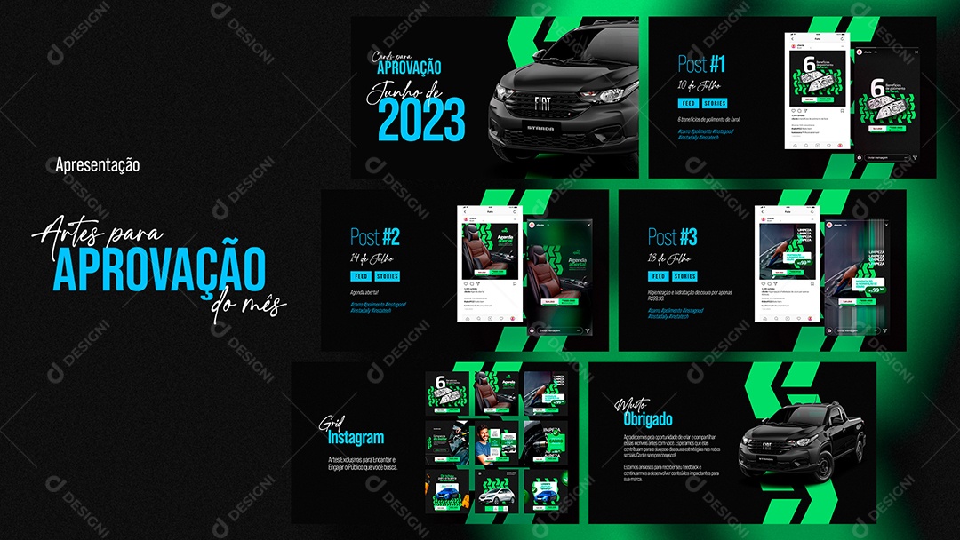 Proposta Comercial Estética Automotiva PSD Editável