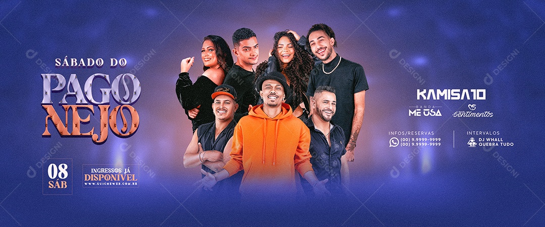 Pagonejo Flyer Social Media PSD Editável