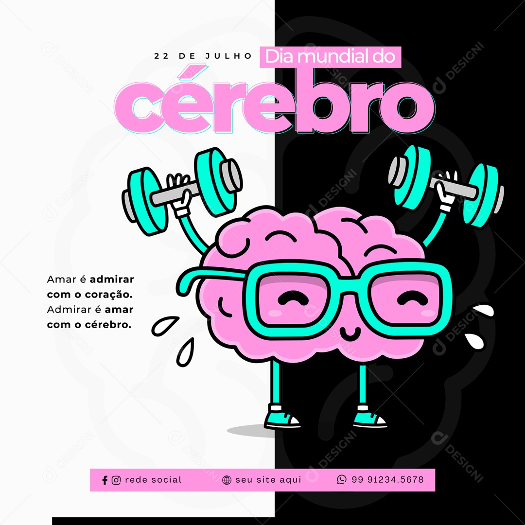 World Brain Day Social Media PSD Editable