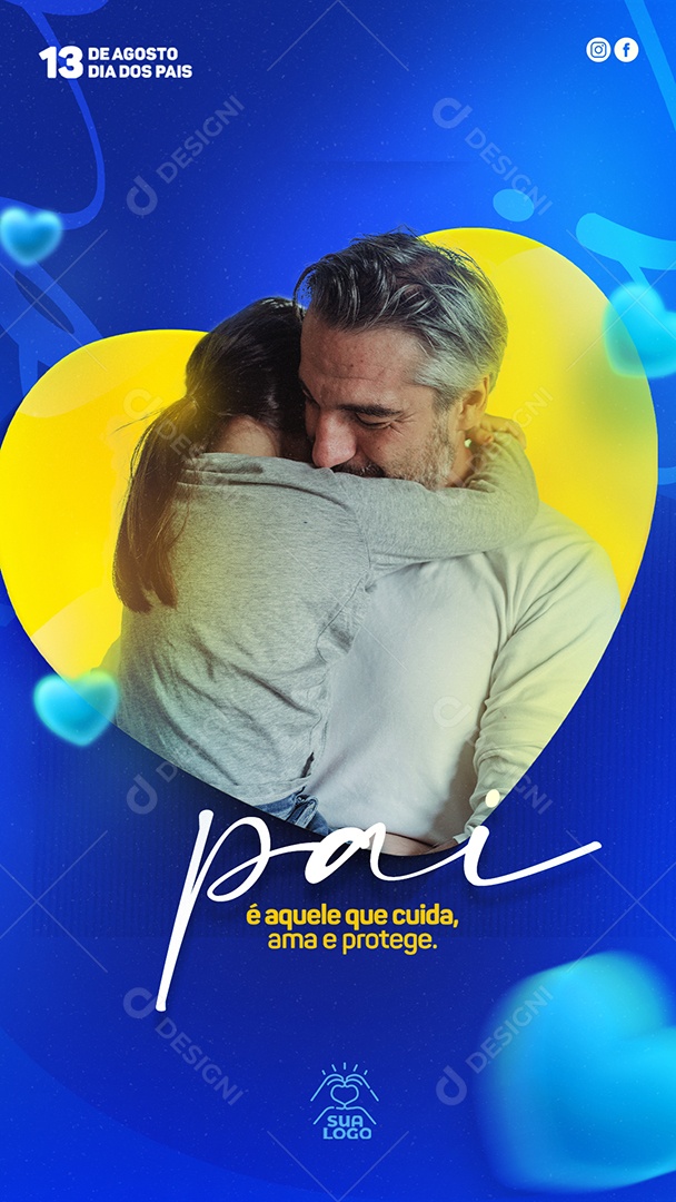 Story Dia Dos Pais Social Media PSD Editável