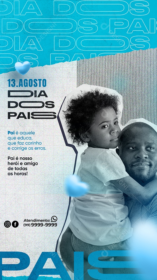 Story Dia Dos Pais Social Media PSD Editável