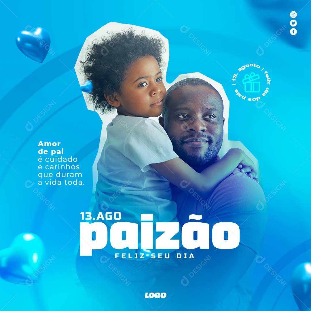 13 de Agosto Paizão Social Media PSD Editável