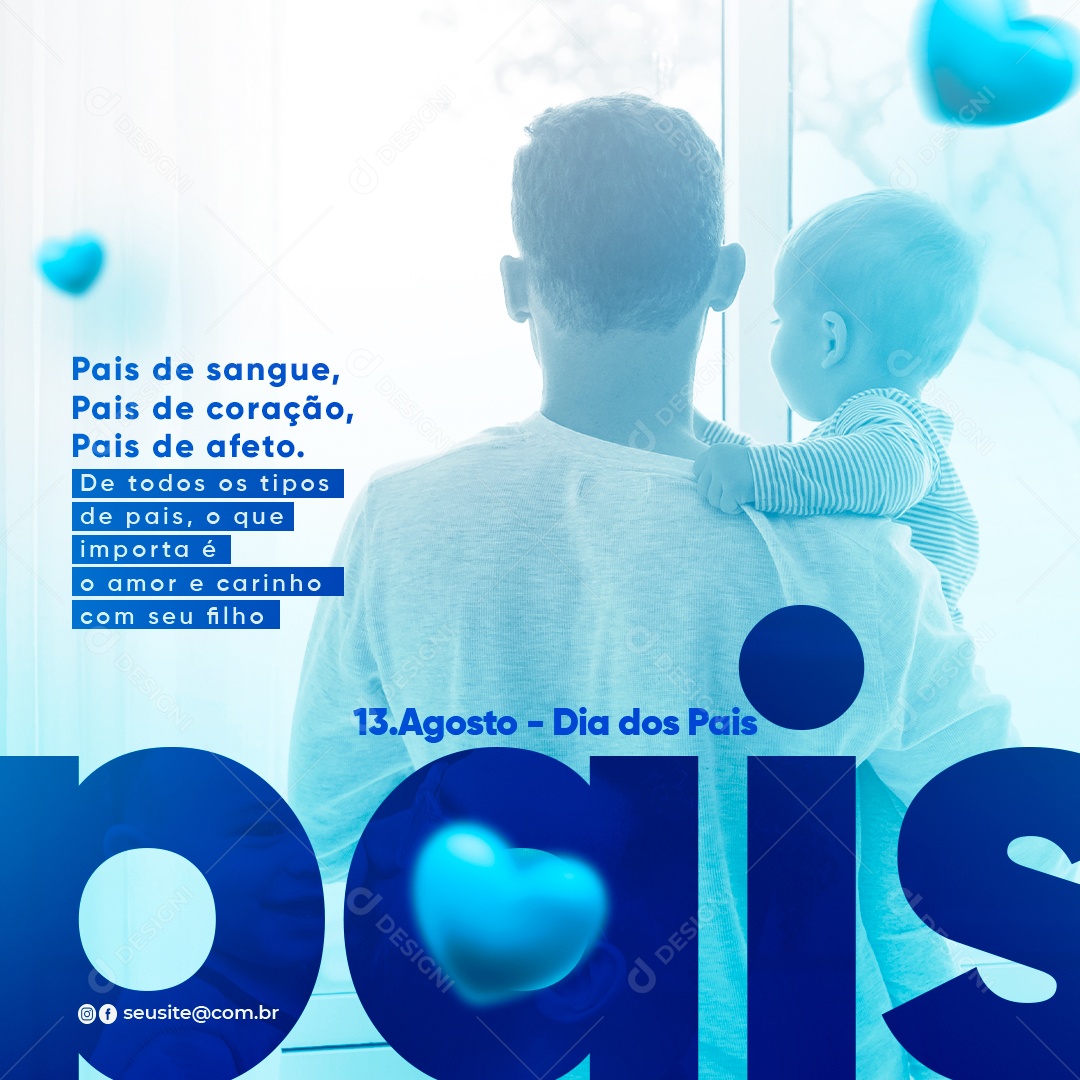 13 de Agosto Pais Social Media PSD Editável