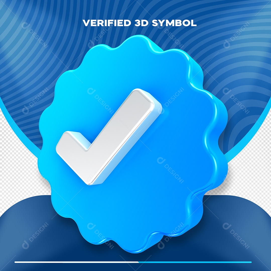 Elemento 3D Verde Aprovado Ou Verificado Para Composição PSD