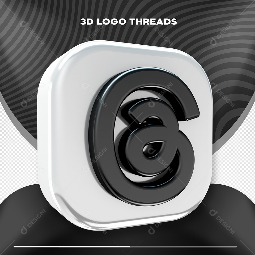 Elemento Threads 3D para Composição PSD