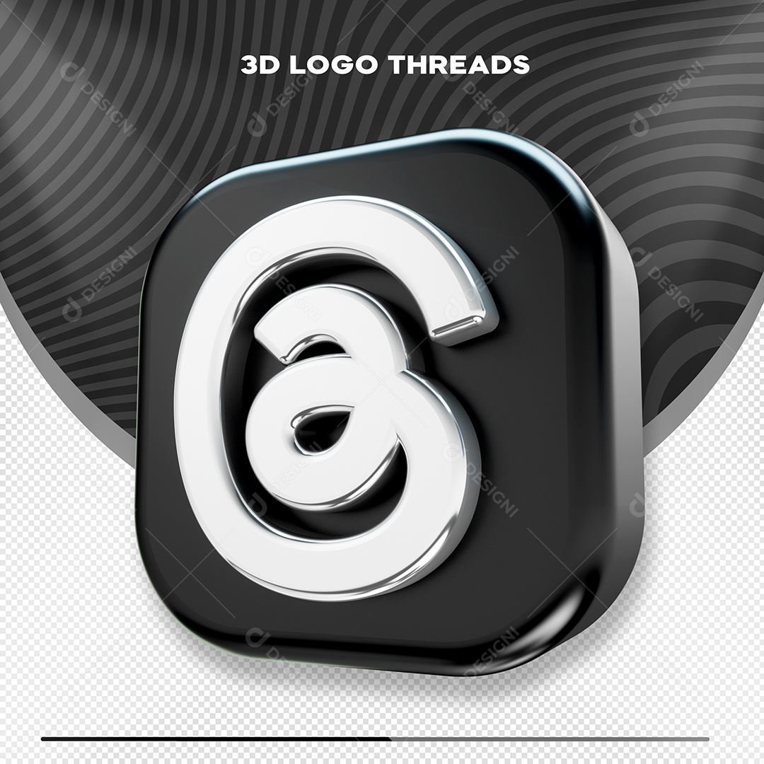 Elemento 3D Thread  Composição PSD
