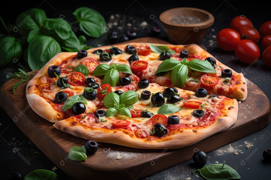 Suculenta Pizza Margherita: sabores italianos