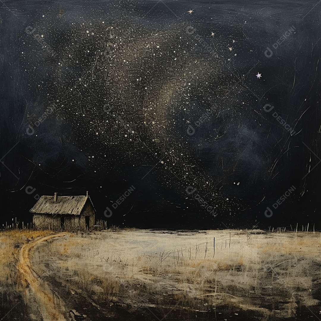 Textura de estilo de estrelas com fundo preto