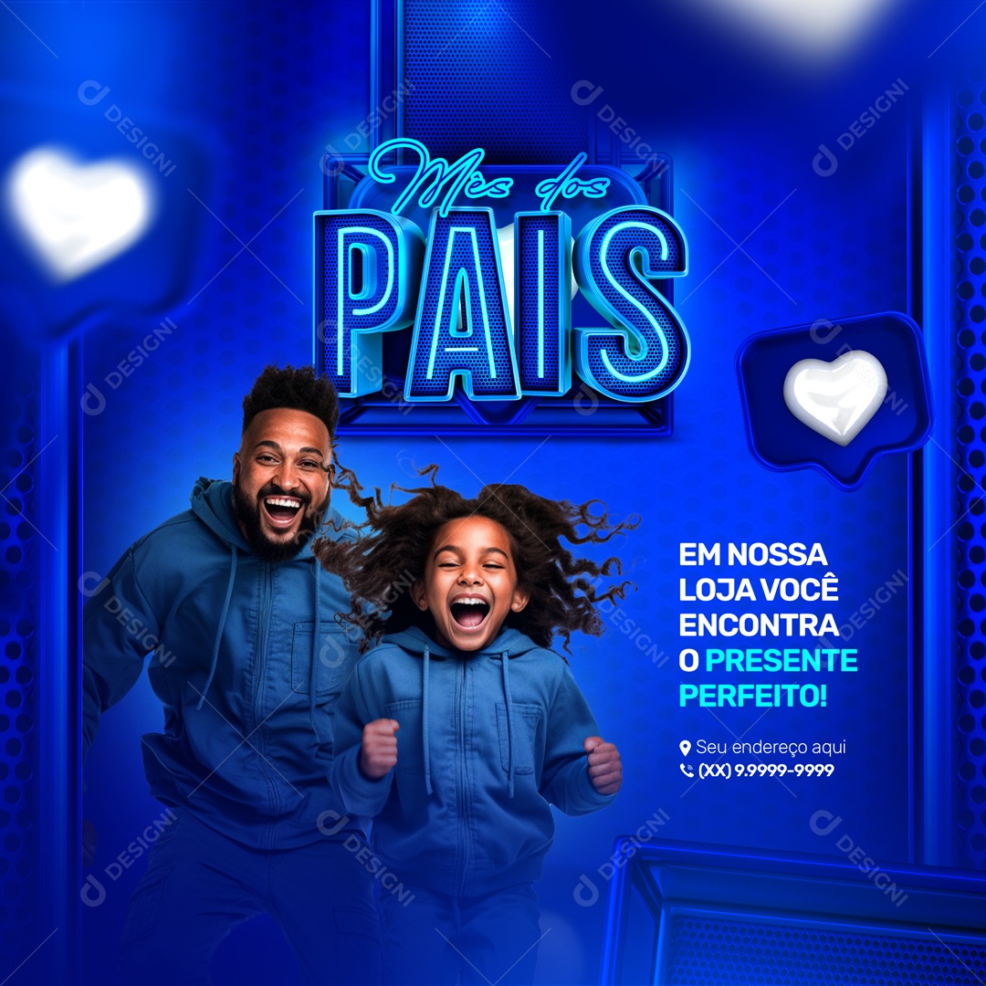 Mês Dos Pais O Presente Perfeito Social Media PSD Editável