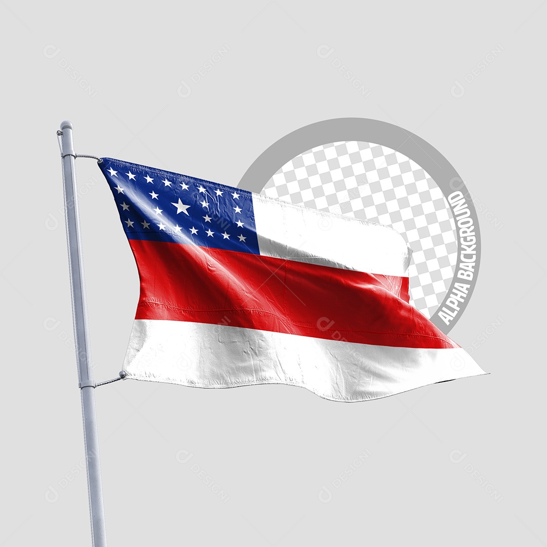 Elemento 3D Bandeira Do Amazonas Para Composição PSD