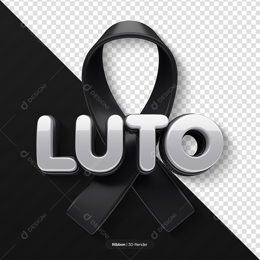 Luto Selo 3D para Composição PSD