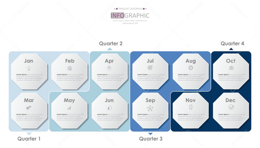Infográficos Coloridos Ilustração Vetor EPS