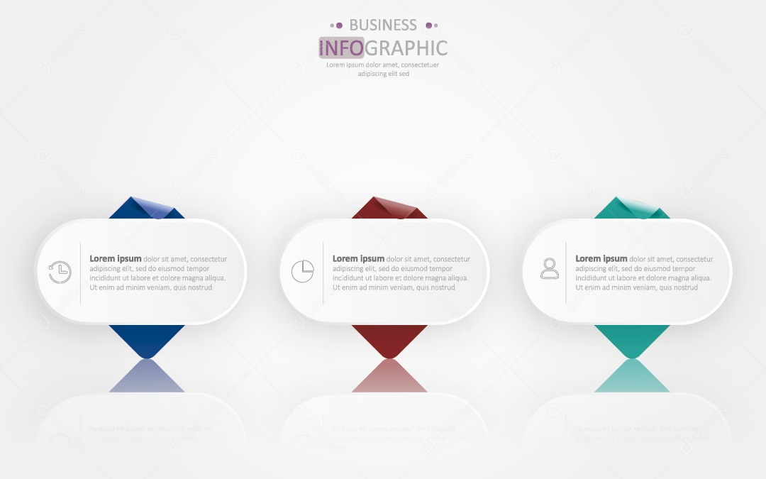 Infográficos Coloridos Ilustração Vetor EPS