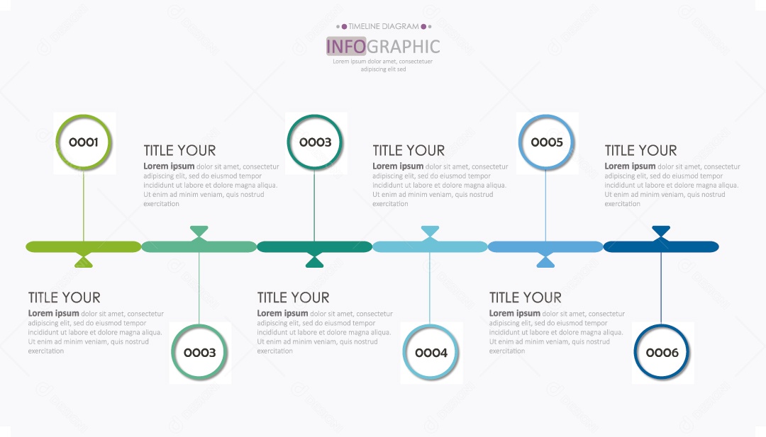 Infográficos Coloridos Ilustração Vetor EPS