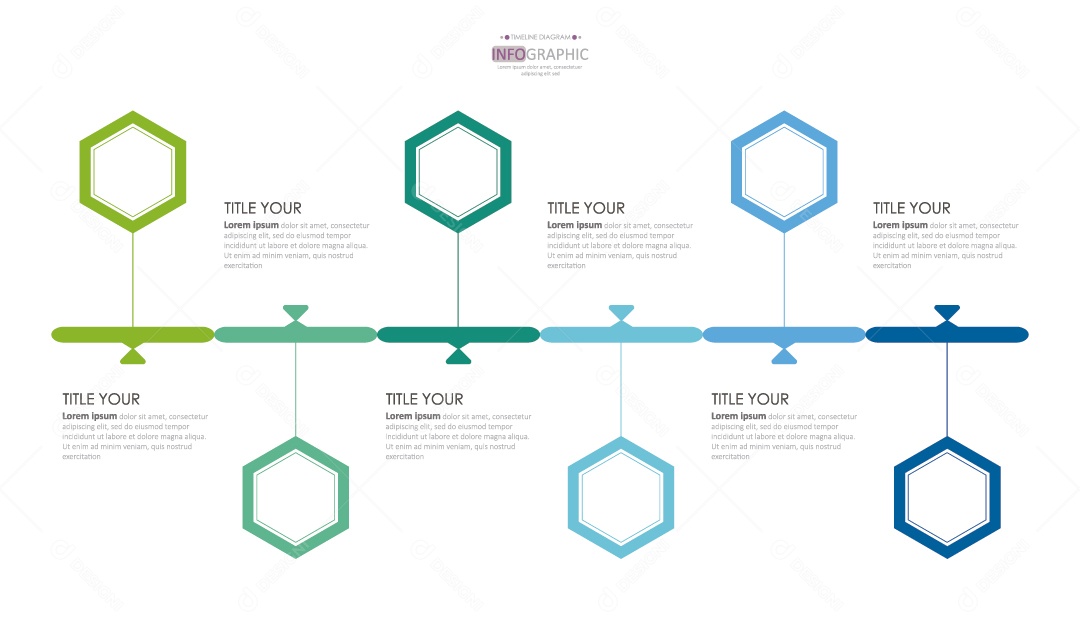 Infográficos Coloridos Ilustração Vetor EPS