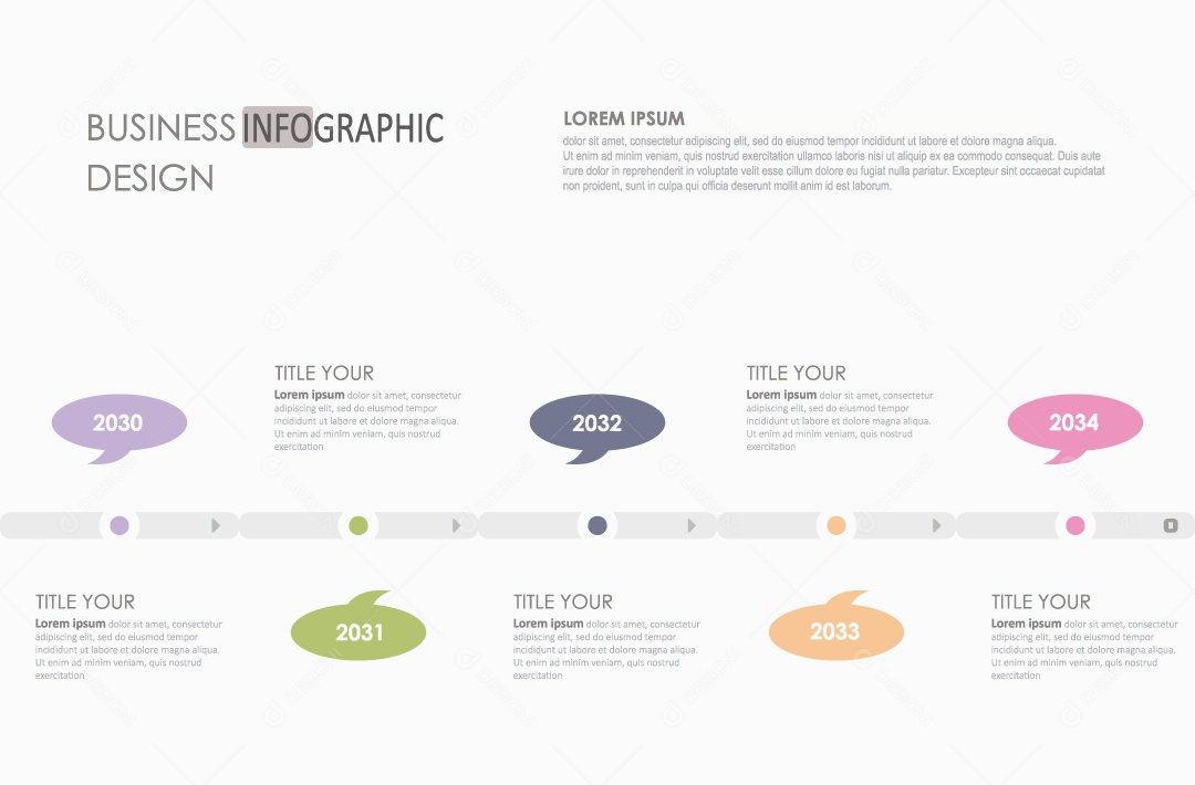 Infográficos Coloridos Ilustração Vetor EPS