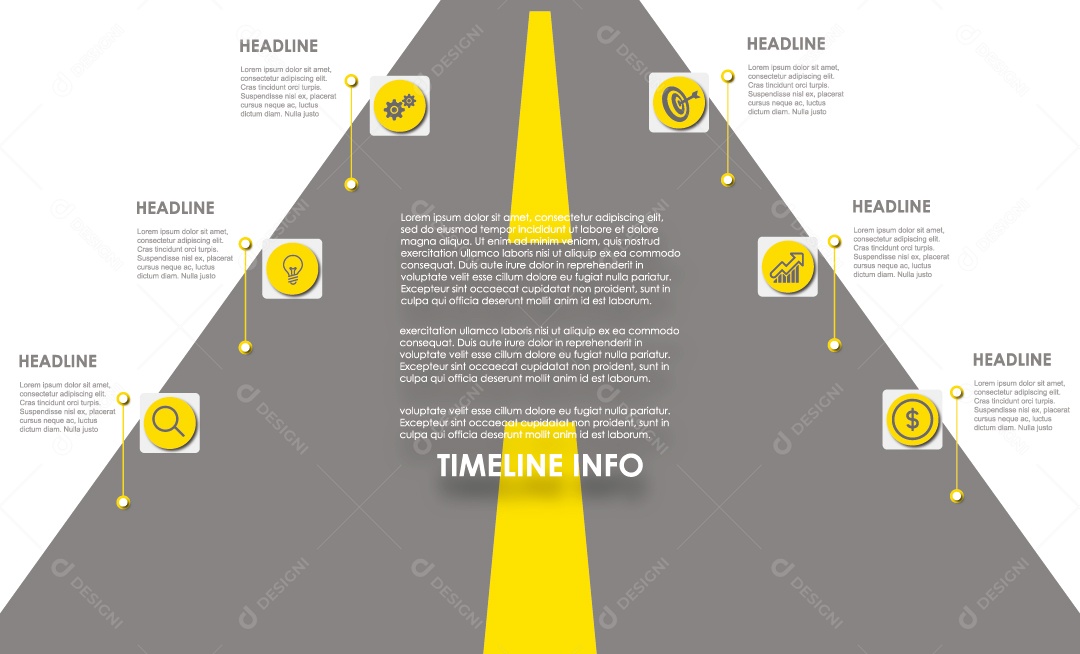 Ilustração de Informações de Infográficos Coloridos Vetor EPS