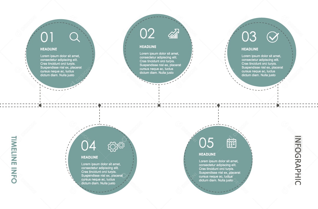 Ilustração de Informações de Infográficos Coloridos Vetor EPS
