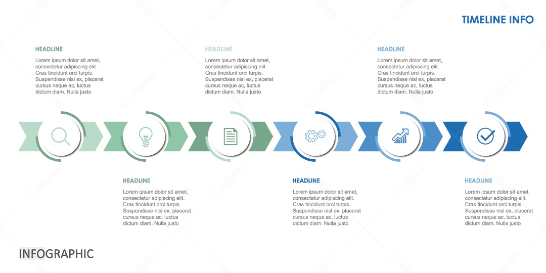 Ilustração de Informações de Infográficos Coloridos Vetor EPS