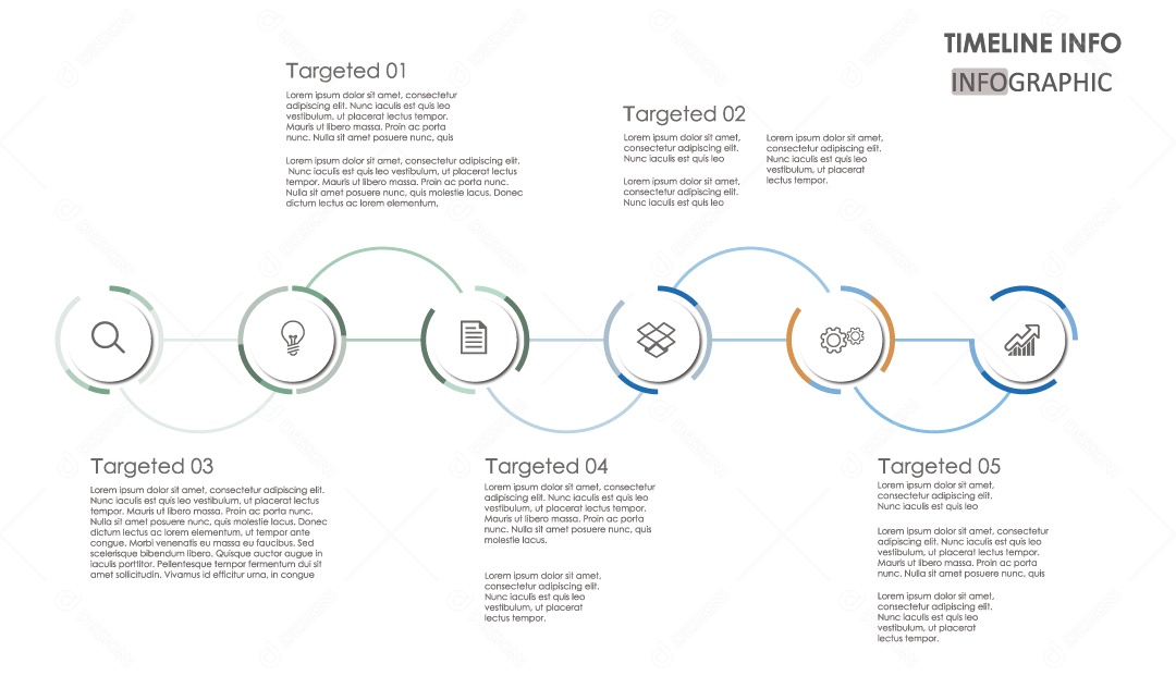 Ilustração de Informações de Infográficos Coloridos Vetor EPS