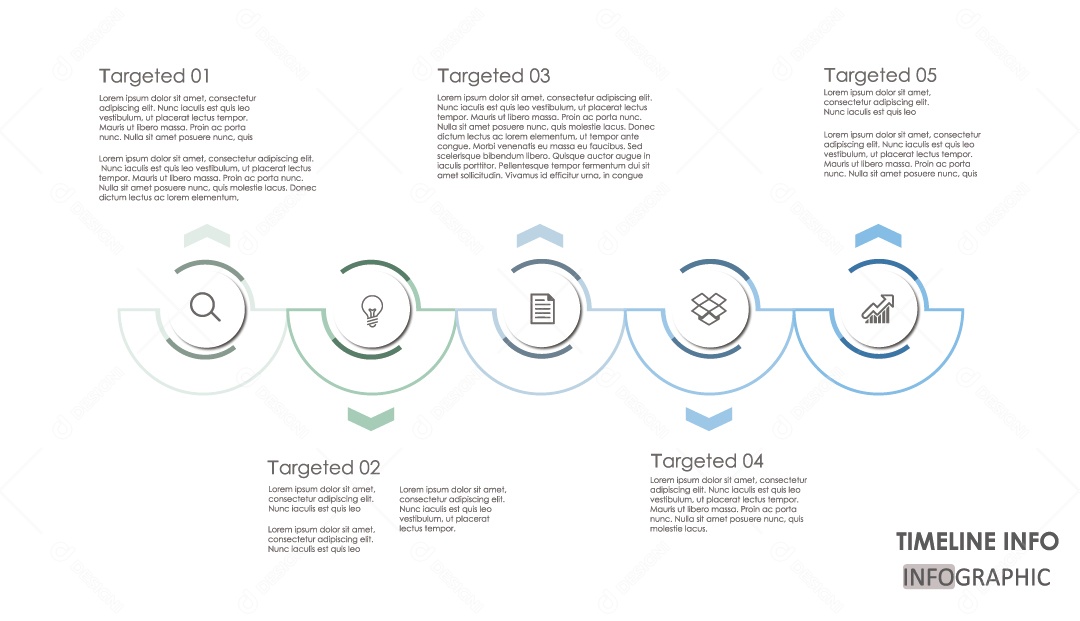 Ilustração de Infográficos Coloridos Vetor EPS