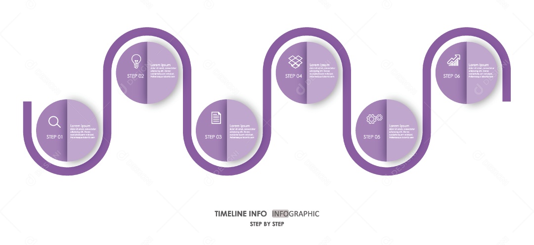 Ilustração de Infográficos Coloridos Vetor EPS